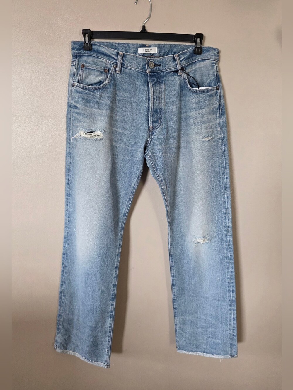 NWT Moussy Vintage MV Steele Straight Women's Blue Jeans Size 31